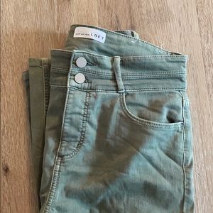 Loft Sage Green Highrise Pants